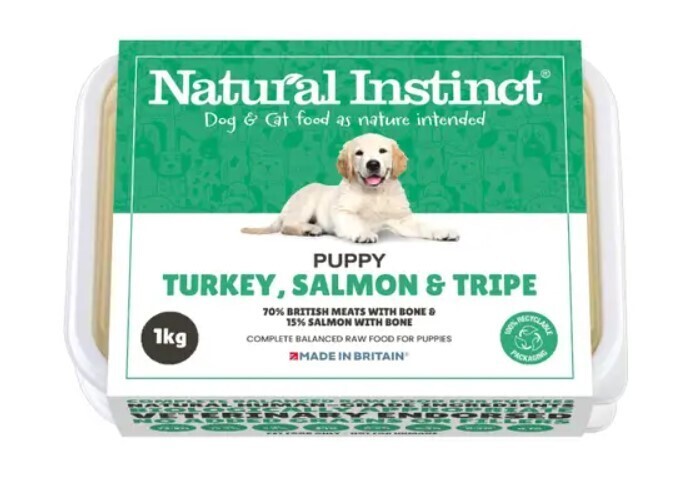 Natural Instinct Puppy Turkey, Salmon and Tripe (1kg)