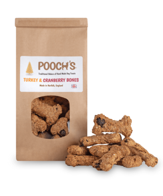 Pooch&#39;s Turkey and Cranberry Bones (250g)