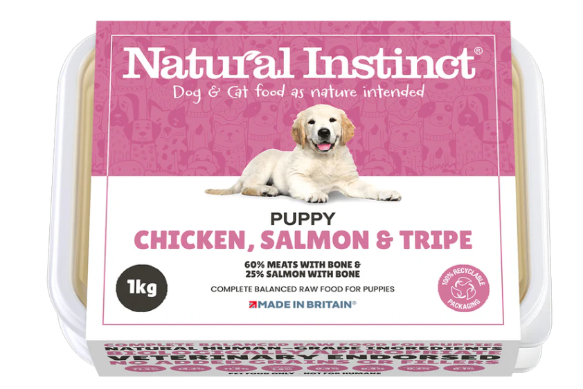 Natural Instinct Puppy Chicken, Salmon and Tripe (1kg)