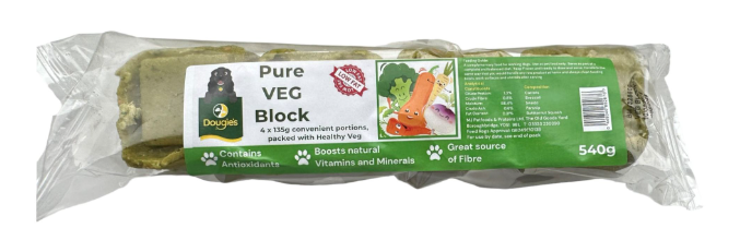 Dougie&#39;s Pure Veg Block (4 x 135g)