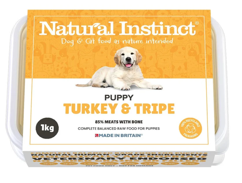 Natural Instinct Puppy Turkey and Tripe (1kg)