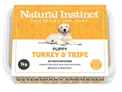 Natural Instinct Puppy Turkey and Tripe (1kg)