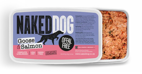 Naked Dog Original Offal Free Goose &amp; Salmon (2 x 500g)