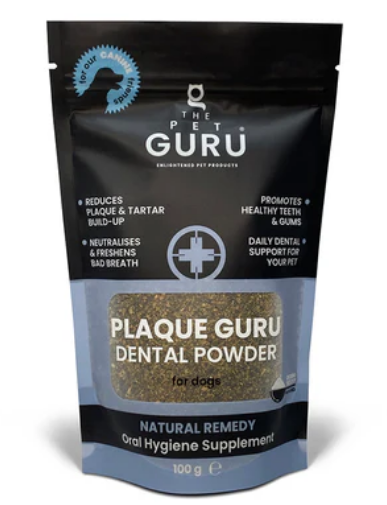The Pet Guru HEALTH -Plaque Guru oral hygiene supplement for Dogs (100g)