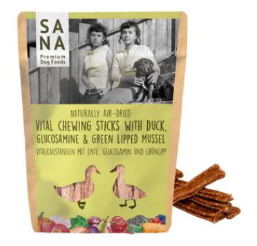 SANA duck vital chewing stick with green lipped mussel and glucosamine (150g)