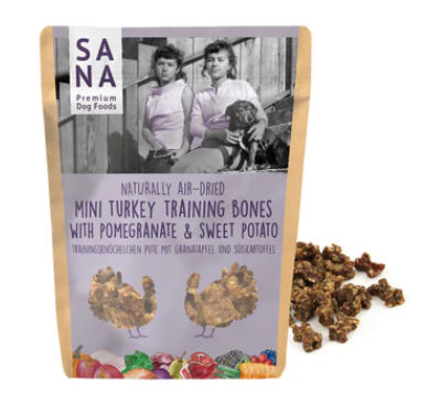 SANA turkey training bones with pomegranate and sweet potato (100g)