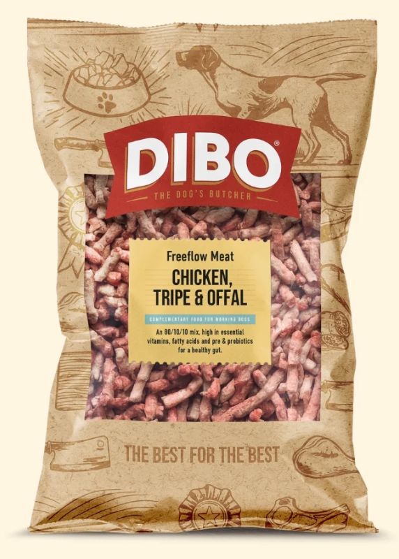 Dibo Chicken, Tripe and Offal Freeflow 80/10/10 (1kg)