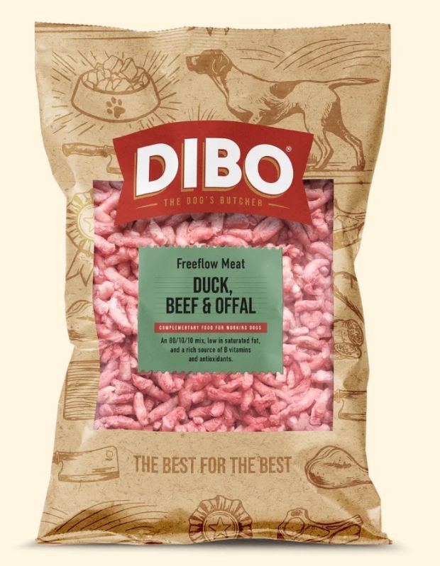 Dibo Free Flow Duck, Beef and Offal 80/10/10 (1kg)
