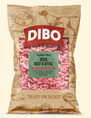 Dibo Free Flow Duck, Beef and Offal 80/10/10 (1kg)