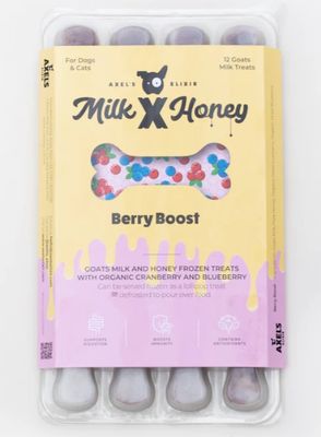Axel&#39;s Elixir Milk &amp; Honey Berry Boost Happy Bones (5 pack)