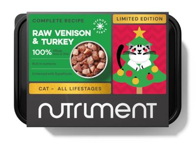 Nutriment Cat Raw Venison &amp; Turkey (500g)