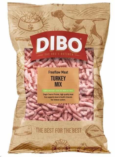 Dibo Free Flow Turkey Mix 80/10/10 (1kg)