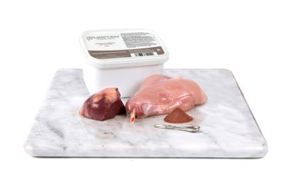 Purrform Farmed Rabbit with Ground Bone &amp; Ox Heart (450g)