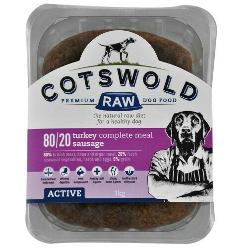 Cotswold Raw Turkey Mince Active-80/20 (1Kg)