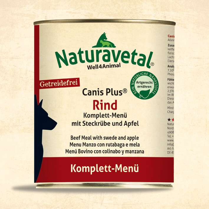 Naturavetal Canis Plus Beef Complete Meal with Swede &amp; Apple (800g)