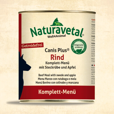Naturavetal Canis Plus Beef Complete Meal with Swede &amp; Apple (800g)