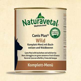 Naturavetal Canis Plus Game Complete Meal with Buckwheat &amp; Wild Berries (800g)