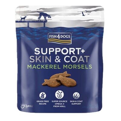 Fish4Dogs Support + Skin &amp; Coat Mackerel Morsels (225g)