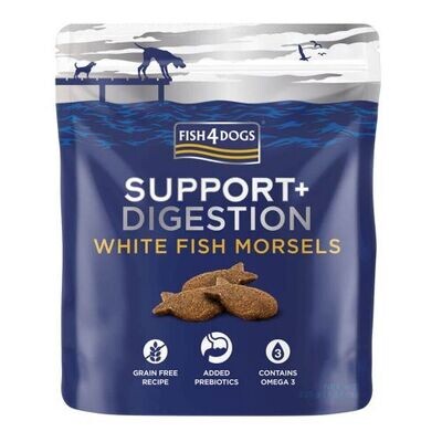 Fish4Dogs Support + Digestion White Fish Morsels (225g)
