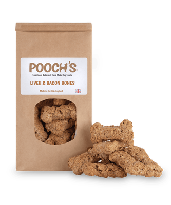 Pooch's Liver and Bacon Bones (250g)