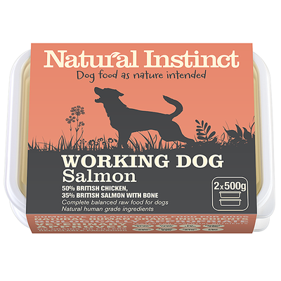 Natural Instinct Working Dog Salmon &amp; Chicken SMASHED TUB (1kg)