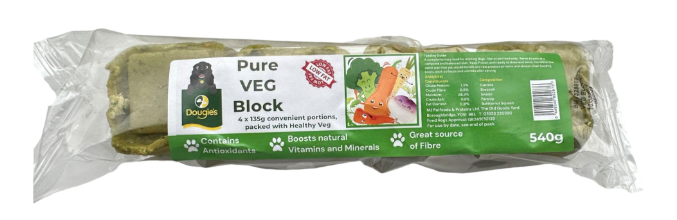 Dougie's Pure Veg Block (4 x 135g)