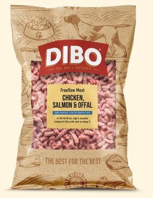 Dibo Free Flow Chicken, Salmon and Offal 80/10/10 (1kg)