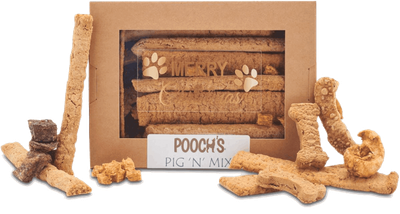 Pooch's Christmas Pig n Mix SHORT DATE REDUCTION (500g)