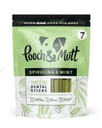 Pooch and Mutt Spirulina and Mint Dental Sticks