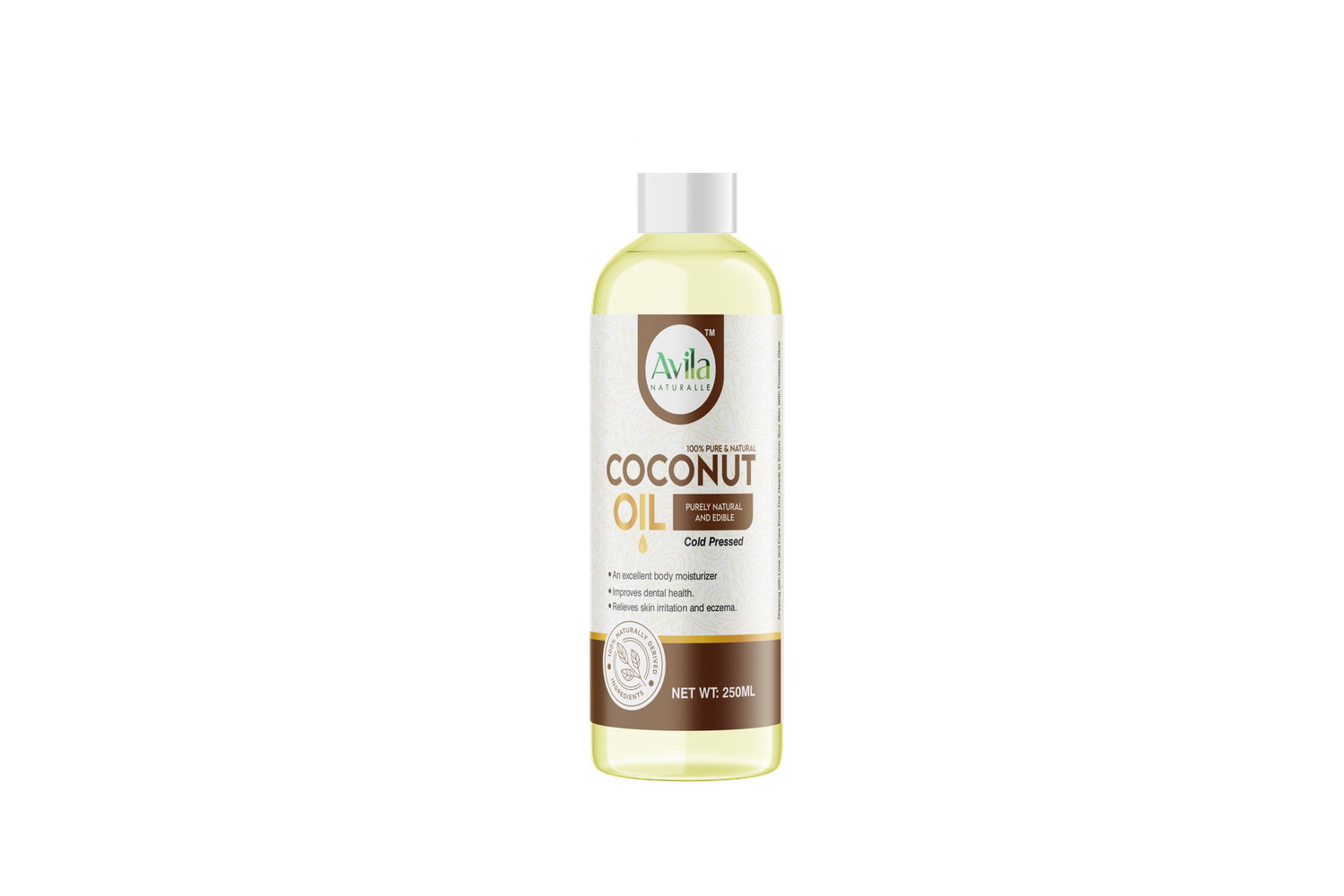 100% Natural Pure Coconut Oil (250ml) 100% Natural Pure Coconut Oil (250ml)