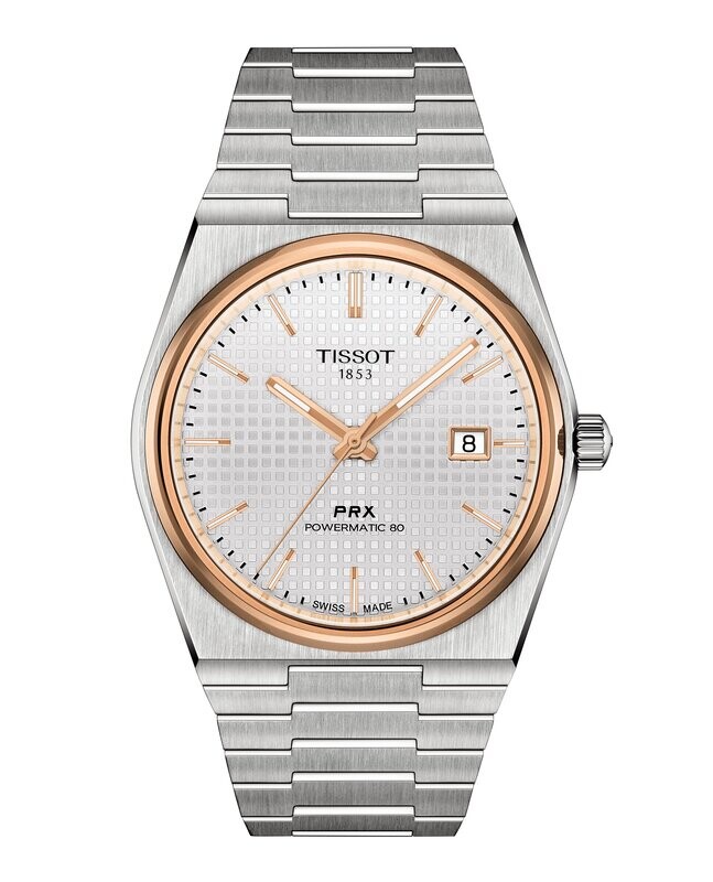 OROLOGIO TISSOT PRX POWERMATIC 80 BIANCO