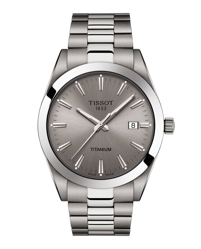 OROLOGIO TISSOT GENTLEMAN QUARTZ TITANIUM ARGENTE'