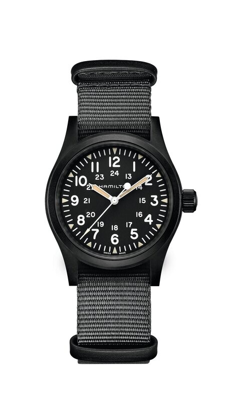 OROLOGIO HAMILTON KHAKI FIELD MECHANICAL 38mm BLACK
