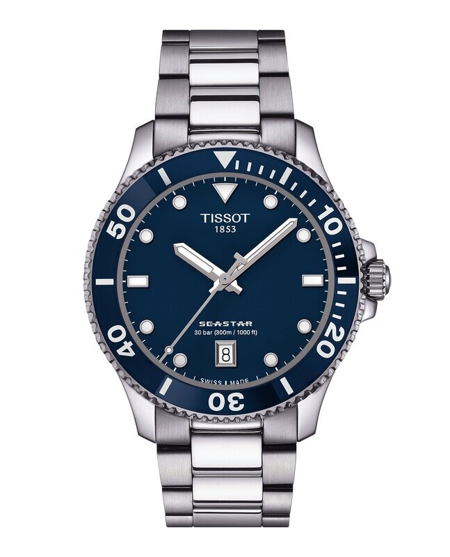 OROLOGIO TISSOT SEASTAR 1000 40mm QUARTZ T1204101104100