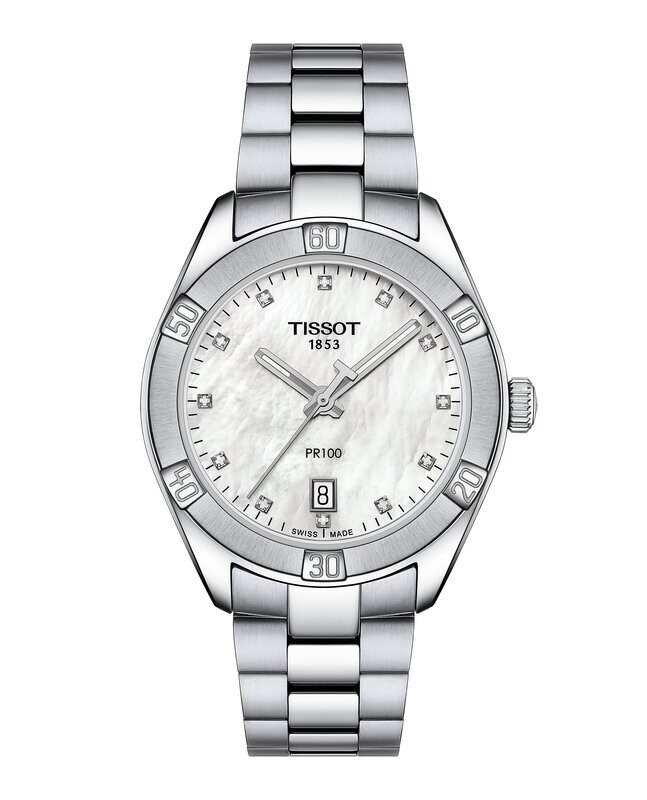 OROLOGIO TISSOT PR100 SPORT CHIC LADY DIAMONDS T1019101111600