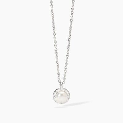 Mabina Girocollo in argento 925/°°° perle zirconi