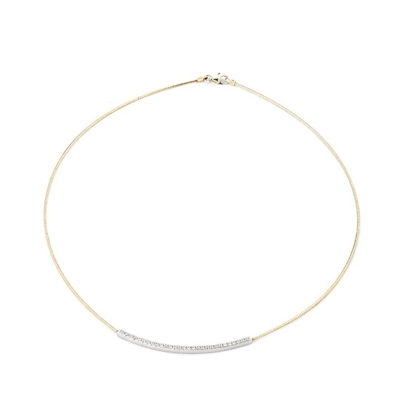 Marcello Pane collana Twist in argencto color oro