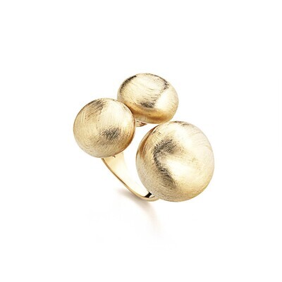 Marcello Pane anello Itaca Boules in argento 925/°°° colore oro