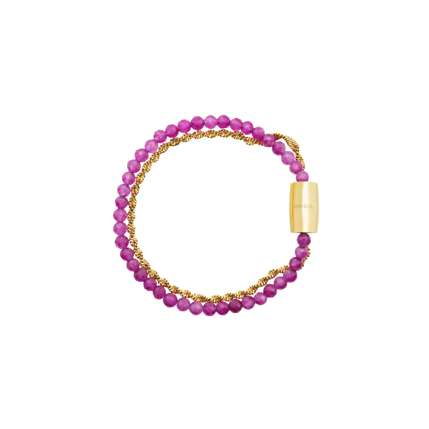 Breil Bracciale Magnetica System Purple Orchid con pietre agata viola TJ3621 Breil Bracciale Magnetica System Purple Orchid con pietre agata viola TJ3621