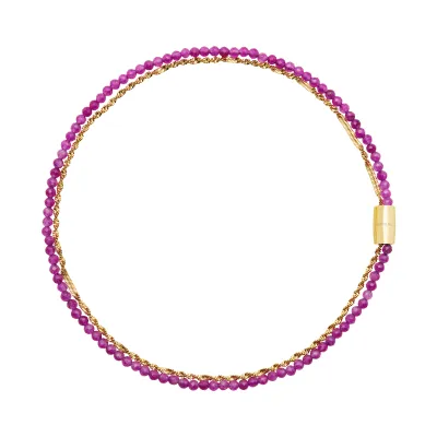 Breil Collana Magnetica System Purple Orchid con pietre agata viola TJ3620 Breil Collana Magnetica System Purple Orchid con pietre agata viola TJ3620