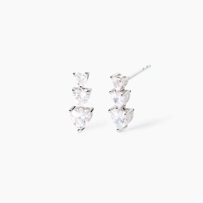 Mabina Orecchino in argento con zirconi cuore
