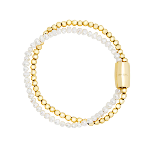 Breil Bracciale con doppia catena oro e bianco con Magnetica system