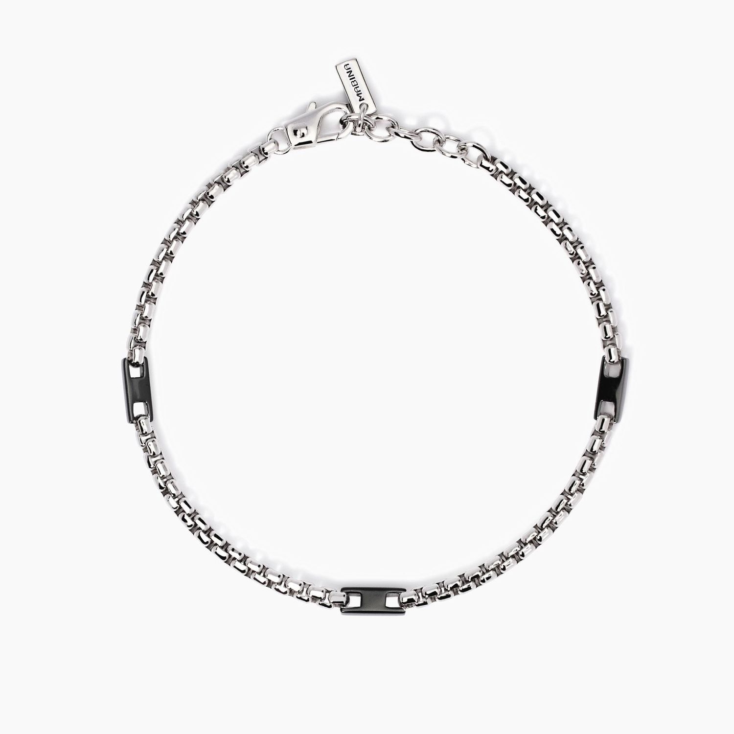 Mabina Bracciale con elementi imbruniti in Argnto 925/°°°
