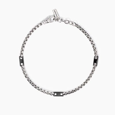 Mabina Bracciale con elementi imbruniti in Argnto 925/°°°