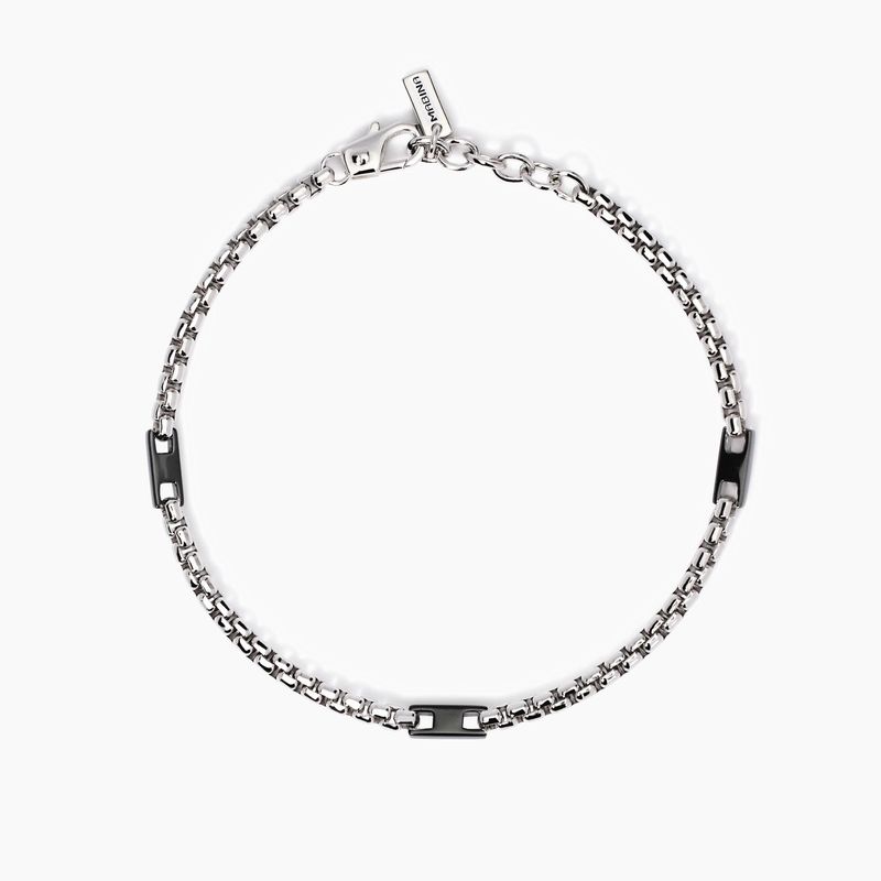 Mabina Bracciale con elementi imbruniti in Argnto 925/°°°