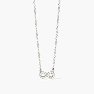 Mabina - girocollo in argento con ciondolo infinito