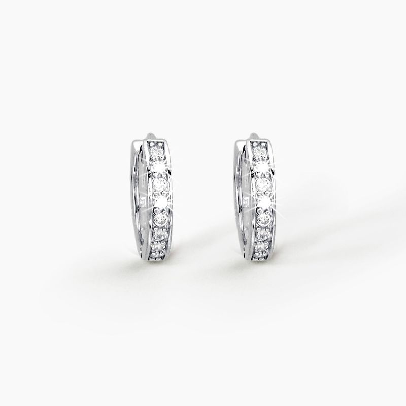 Mabina - orecchini a cerchio con zirconi