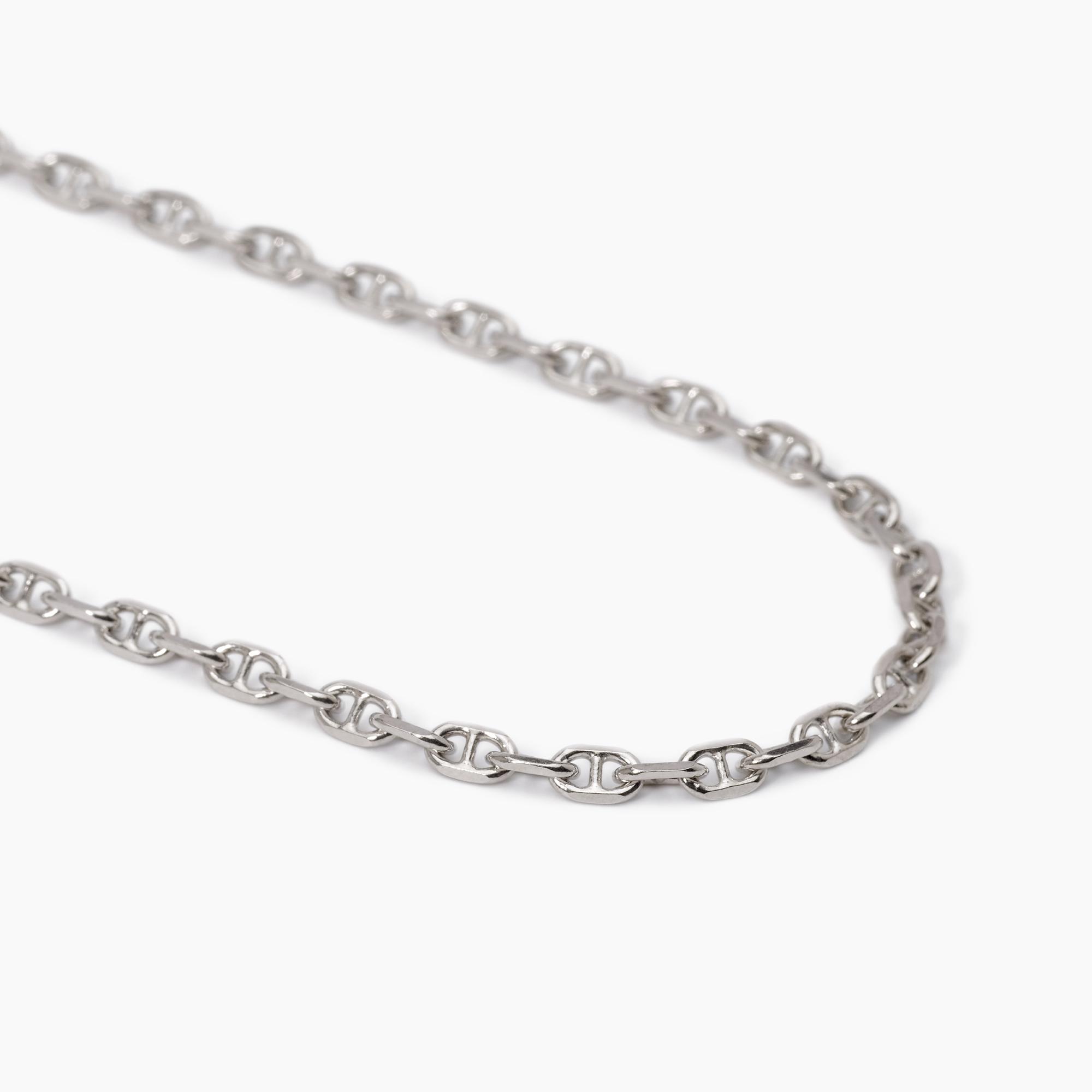 Mabina Collana uomo in argento con catena a maglia marina