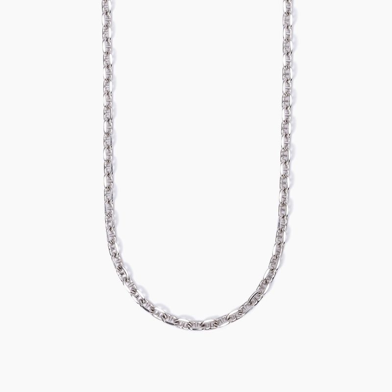 Mabina Collana uomo in argento con catena a maglia marina