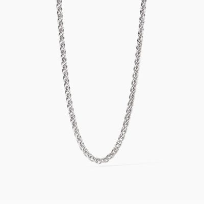 Mabina Collana uomo in argento con catena spiga
